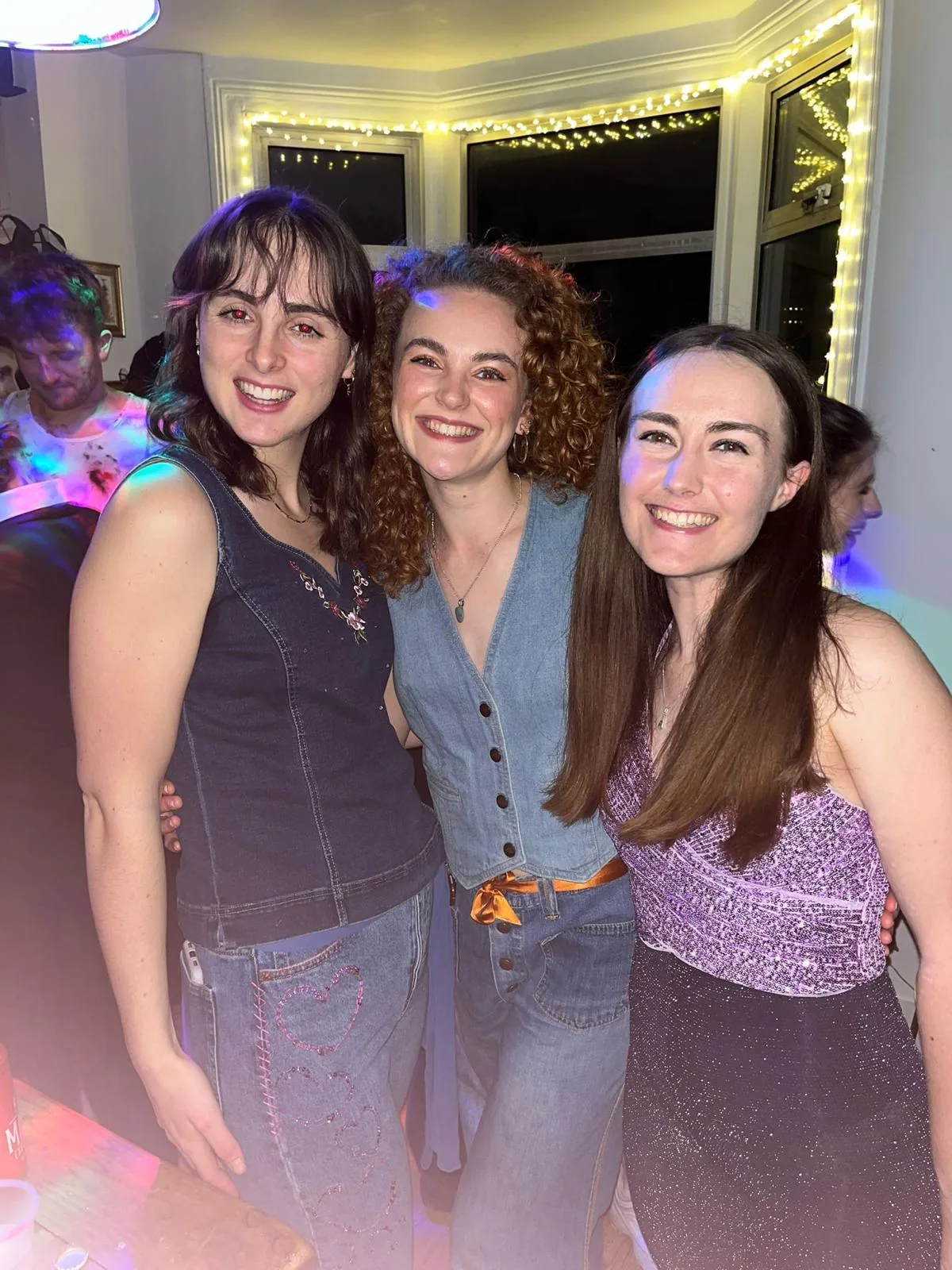 Friends at a house party