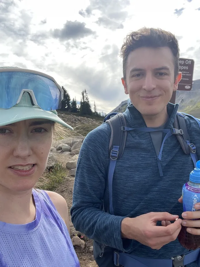 Hiking in the mountains